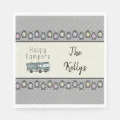 Serviette En Papier Happy Campers RV personnalisé (Devant)