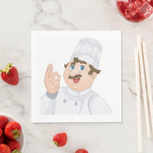 Serviette En Papier Happy Chef Papier serviettes (En situation)