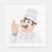 Serviette En Papier Happy Chef Papier serviettes (Devant)
