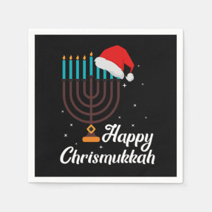 Serviette En Papier Happy Chrismukkah Hanukkah Jewish Festival Gift