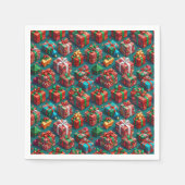Serviette En Papier Happy Christmas wrapped gifts 10 - Paper Napkins (Devant)