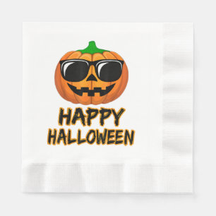 Serviette En Papier Happy Costume Halloween Drôle Citrouille Hommes Fe