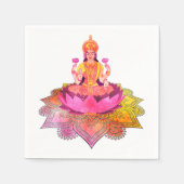Serviette En Papier Happy Diwali - Deepalavi Lakshmi Goddess 4 (Devant)