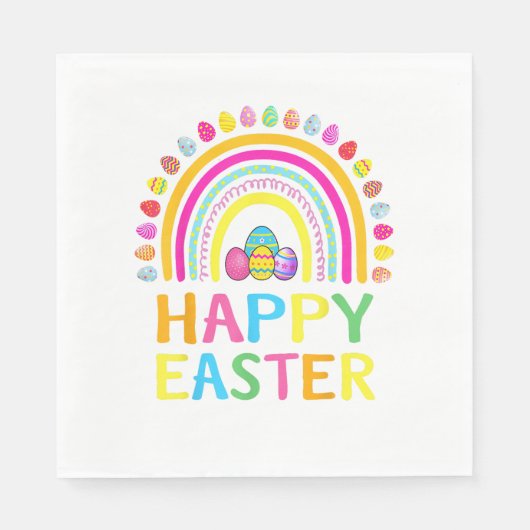 Serviette En Papier Happy Easter Bunny Easter Egg Hunt Easter Women Gi (Devant)
