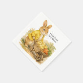 Serviette En Papier Happy Easter Bunny Rabbit Baby Shower (Coin)