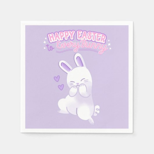 Serviette En Papier Happy Easter to Every Bunny (Devant)