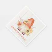 Serviette En Papier Happy Fall Y'All Gnome (Coin)