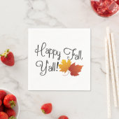 Serviette En Papier Happy Fall Ya'll It's Automne Non Halloween Harves (En situation)