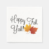Serviette En Papier Happy Fall Ya'll It's Automne Non Halloween Harves (Devant)