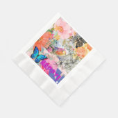 Serviette En Papier Happy Flower Power (Coin)