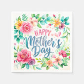 Serviette En Papier Happy flower simple Libreta con espiral (Devant)