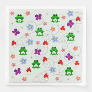 Serviette En Papier Happy Frog