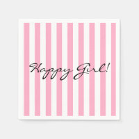 Happy Girl Papier Napkin
