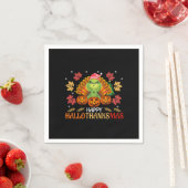 Serviette En Papier happy hallo thanksmas (En situation)