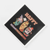 Serviette En Papier Happy HalloThanksMas Funny Dark (Coin)