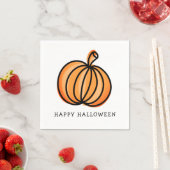 Serviette En Papier Happy Halloween (En situation)