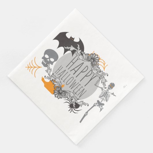 Serviette En Papier Happy Halloween (Coin)