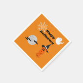Serviette en papier happy halloween (Coin)