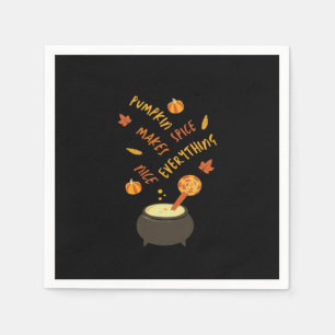 Serviette En Papier Happy Halloween Citrouille Spice Rend Tout Nic