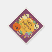 Serviette En Papier Happy Halloween Éffrayant (Coin)