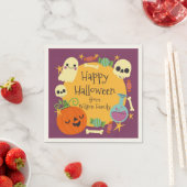 Serviette En Papier Happy Halloween Éffrayant (En situation)