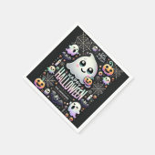 Serviette En Papier Happy Halloween Éffrayant mignon fantôme (Coin)