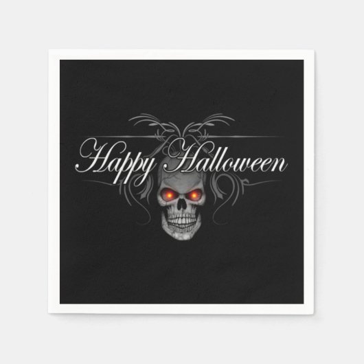 Serviette En Papier Happy Halloween Evil Crull (Devant)