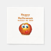 Serviette En Papier Happy Halloween goofy Jack-O-Lantern (Devant)