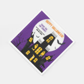 Serviette En Papier Happy Halloween Haunted Maison Vampire Bat Napkin (Coin)