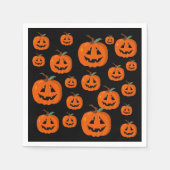 Serviette En Papier Happy Halloween Jack-o'-lantern Illustration Art (Devant)