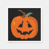 Serviette En Papier Happy Halloween Jack-o'-lantern Illustration Art (Devant)