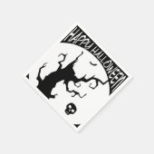 Serviette En Papier Happy Halloween papier arbre Éffrayant Napkin (Coin)