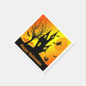 Serviette En Papier Happy Halloween Papier Napkin (Coin)