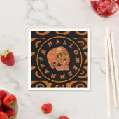 Serviette En Papier Happy Halloween Parties scintillant Crâne serviett (En situation)