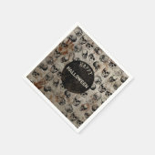 Serviette En Papier Happy Halloween Party Vintages crânes (Coin)
