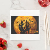 Serviette En Papier Happy Halloween (Pleine lune) (En situation)