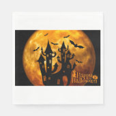 Serviette En Papier Happy Halloween (Pleine lune) (Devant)