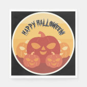 Serviette En Papier Happy Halloween! Pumpkins Paper Napkin (Devant)
