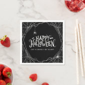 Serviette En Papier Happy Halloween Spider Web Manger Boire Soyez effr (En situation)