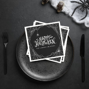Serviette En Papier Happy Halloween Spider Web Manger Boire Soyez effr