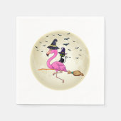 Serviette En Papier Happy Halloweenie Dachshund Chien Halloween Witch  (Devant)