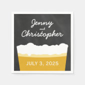 Serviette En Papier Happy Hour Brewery Craft Bière Party Napkins (Devant)