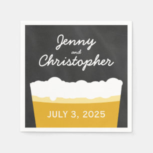 Serviette En Papier Happy Hour Brewery Craft Bière Party Napkins