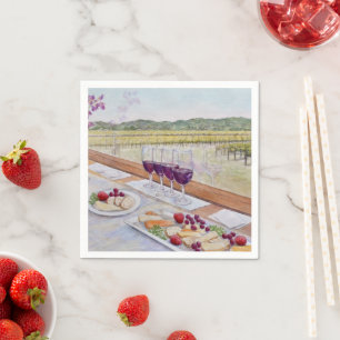 Serviette En Papier Happy Hour du Train de Vin