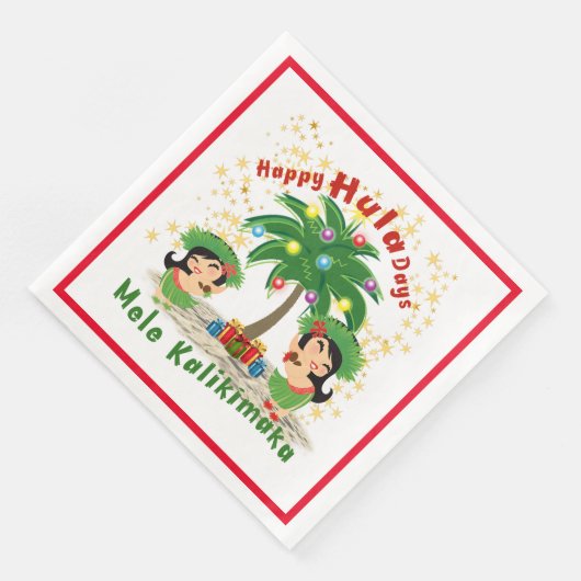 Serviette En Papier Happy Hula Days 3 Papier Napkin (Coin)