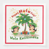 Serviette En Papier Happy Hula Days 3 Papier Napkin (Devant)