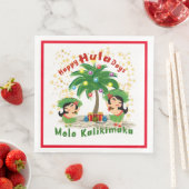 Serviette En Papier Happy Hula Days 3 Papier Napkin (En situation)