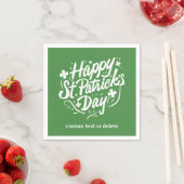 Serviette En Papier Happy Jour de la Saint Patrick Party Custom Shamro (En situation)