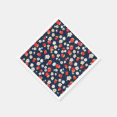 Serviette En Papier Happy Little Flowers Pattern (Coin)