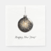 Serviette En Papier Happy New Year Fireworks Ball (Devant)